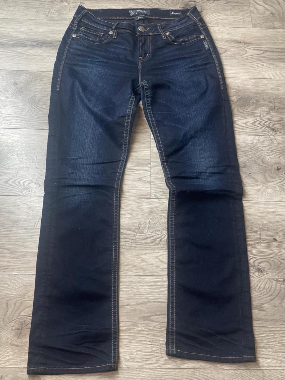 Silver Jeans Dark Blue Boot Cut Jeans